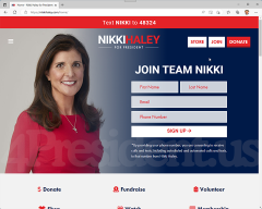 Nikki Haley 2024 Website, February 15, 2023